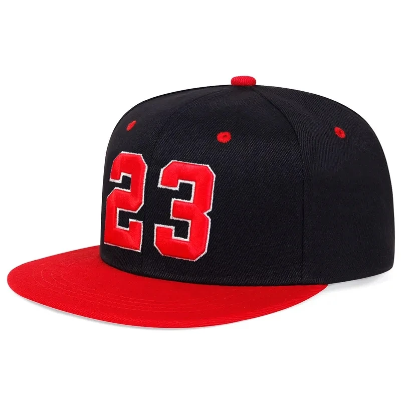 23 Embroidery Hip Hop Hat Outdoor Adjustable Travel Snapback Hat
