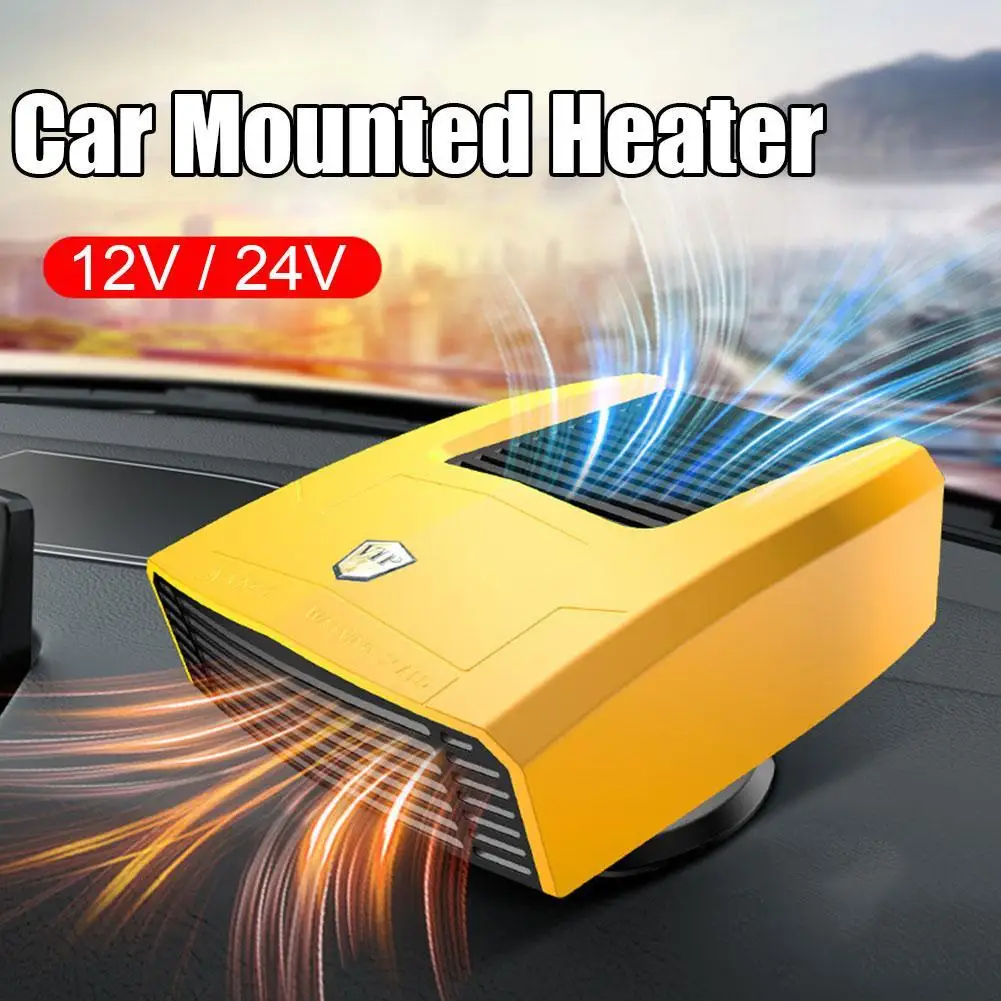 Car Fan Heater Electric Heater Low Noise Portable Desktop Fast Heating