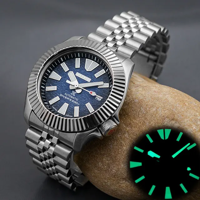 新品 機械式自動巻き NH35A ステンレス316L サファイアガラス MOD