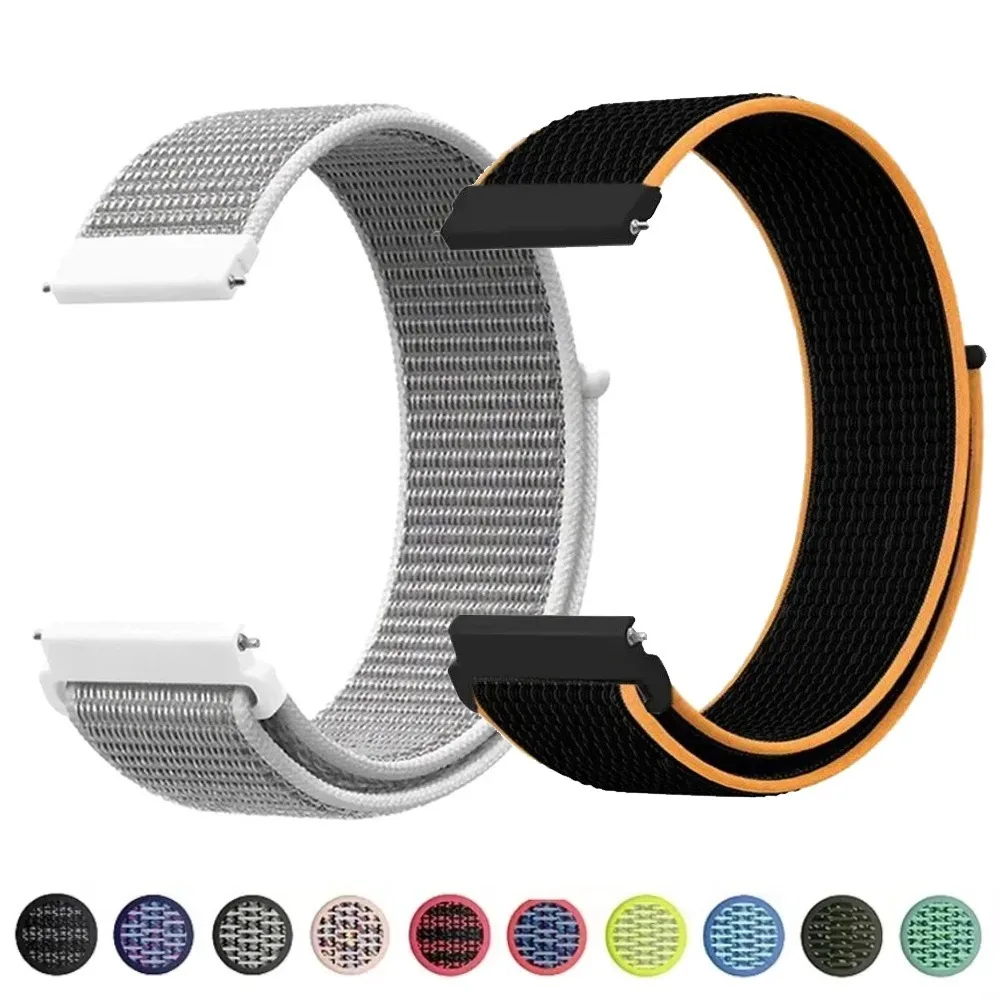Nylon Loop Strap - Comfortable Sport Bracelet, 20mm & 22mm