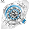 ONOLA Men Watchs Top Brand Automatic Mechanical Watch Digital Sports 30M Waterproof  Watch Men Couple Date Wristwatch Man