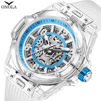 ONOLA Men Watchs Top Brand Automatic Mechanical Watch Digital Sports 30M Waterproof  Watch Men Couple Date Wristwatch Man
