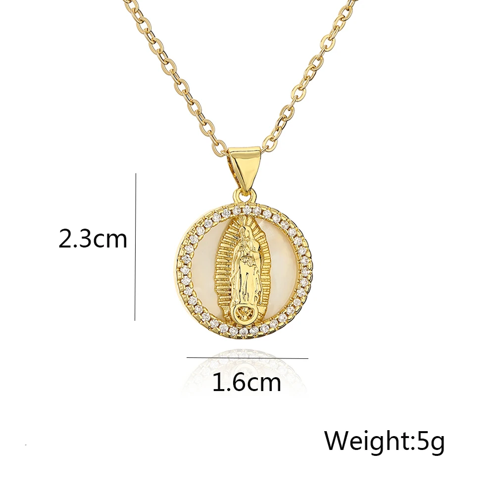Virgin Mary Pendant Necklace 6