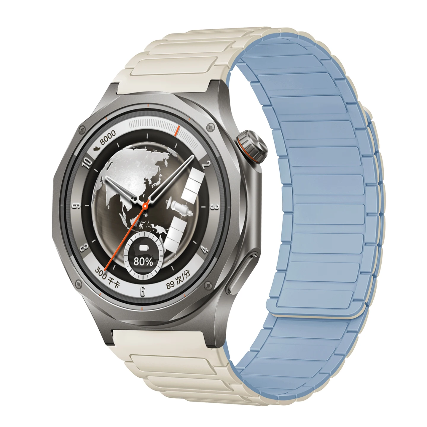 Magnetic Silicone Strap – 22mm Sport Band Bracelet