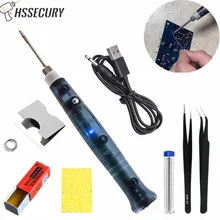 

Portable USB Soldering Iron 5V 10W Fast Cooling Heating With Indicator Light Handle Welding Gun BGA Repair Electric DIY Tools