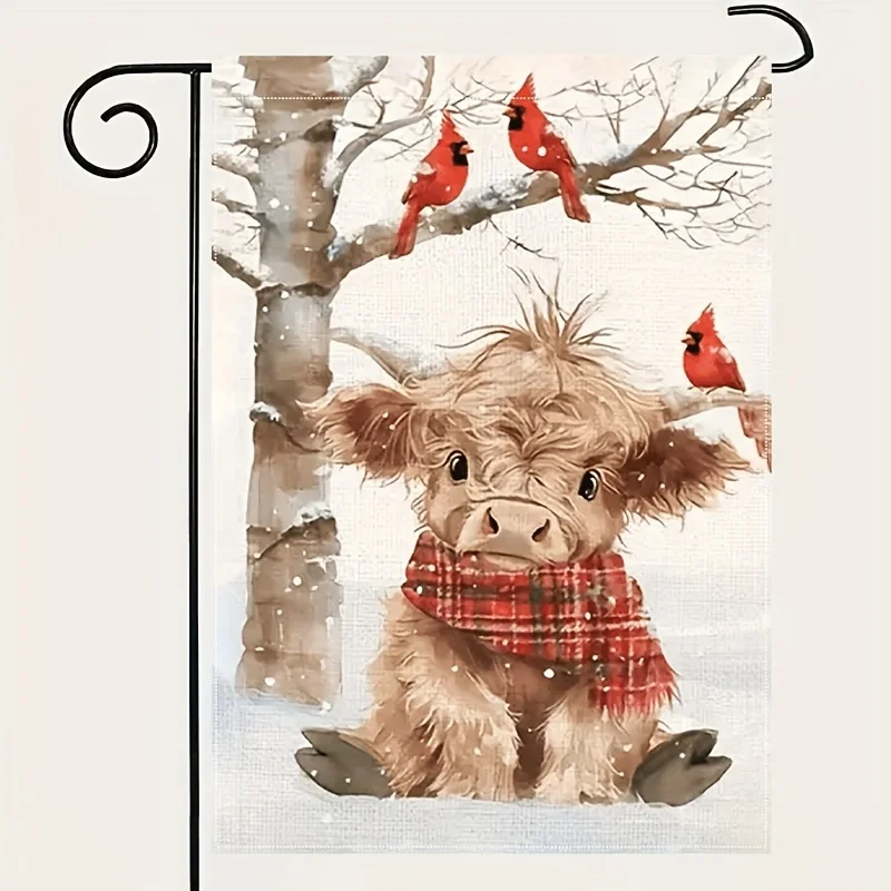 Toland Home Garden Gartenflagge Winter – Doppelseitig, 30,5 X 45,7 Cm, Mit Schneemann-Motiv, Wetterfest