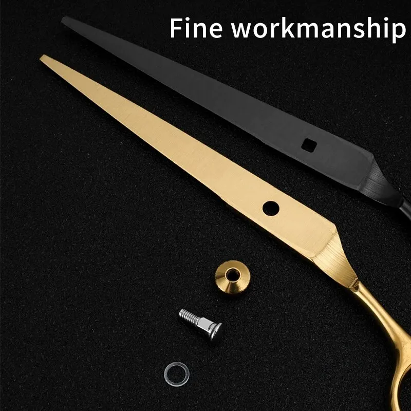 Hair Cutting Scissors Professional Home Barber/Salon Thinning Stainless Steel Hairdressing Black Golden