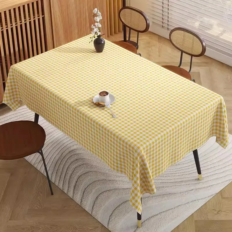 

5005 New chinese-style household waterproof oil-proof PVC tablecloth tablecloth table cloth embroidered table cloth table