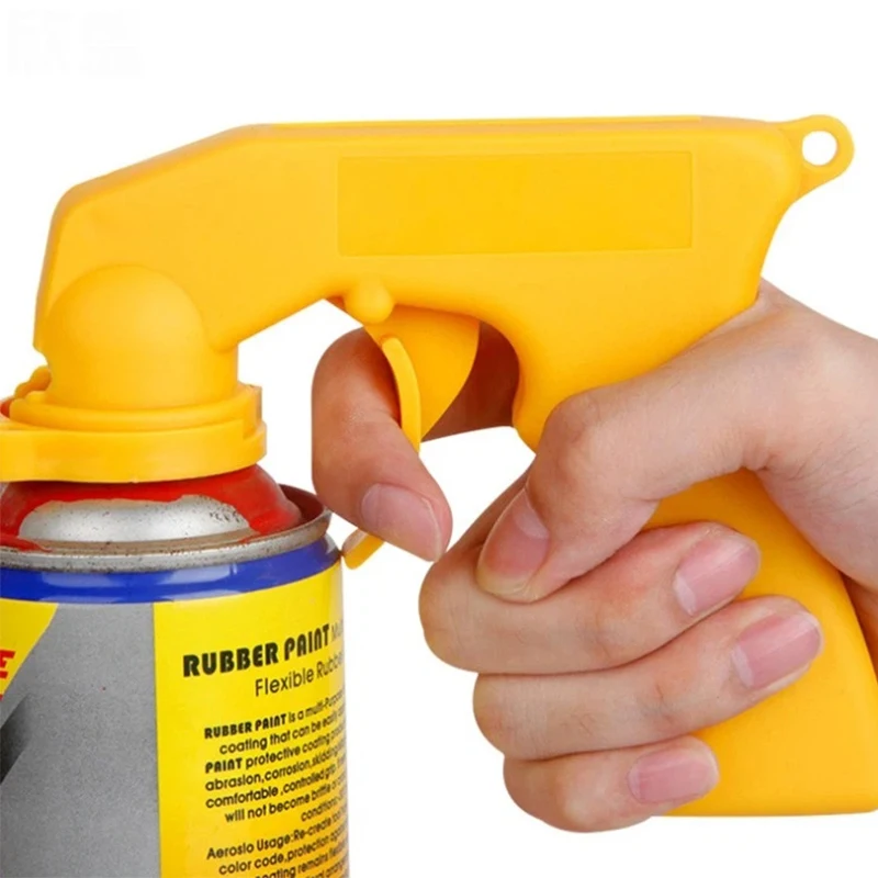 Car Spray Paint Gun Handle Spray Full Grip Lock Handle Trigger Polish Can Paint Maintenance Repair Tool Car Accessories