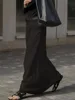 Yeezzi Women's Urban H-Line Skirts 2024 New Spring Summer Fashion Black White Color Loose High Waist Casual Office Long Skirt 1