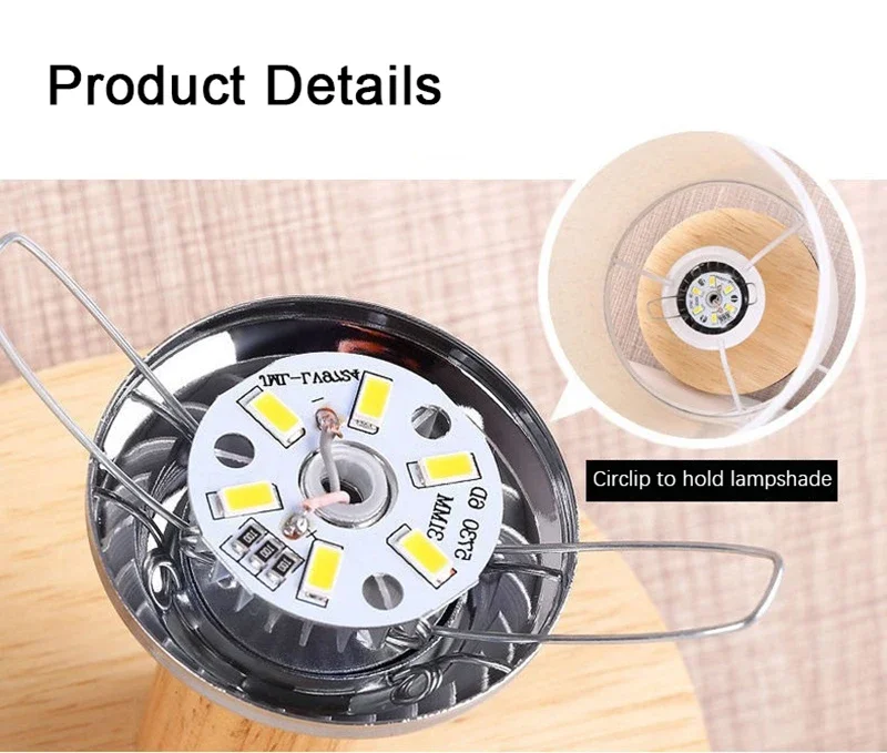 Chinese LED Table Lamp - Dimmable USB Night Light with Fabric Lampshade for Living Room and Bedroom
