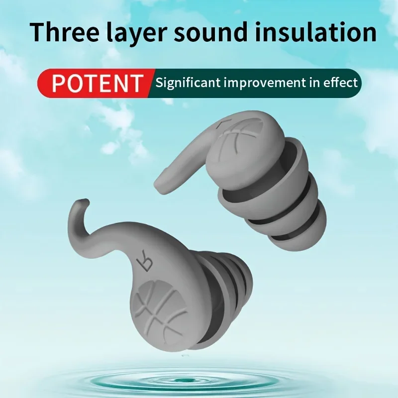2PCS Swimming Earplugs Waterproof Reusable Silicone Ear Plugs Diving Sport Plugs For Water Surf Showering Swimming Accessories 5