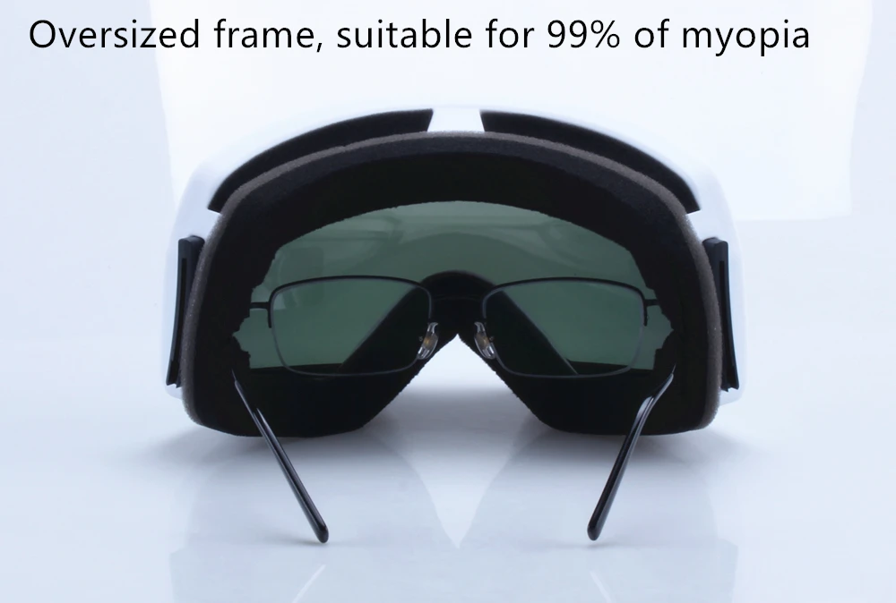 Big Frame Ski Snowboard Goggles Women Men Skiing Eyewear Mask UV400 Snow Protection Over Glasses Adult Double Anti-Fog 6