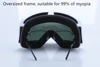 Big Frame Ski Snowboard Goggles Women Men Skiing Eyewear Mask UV400 Snow Protection Over Glasses Adult Double Anti-Fog 6