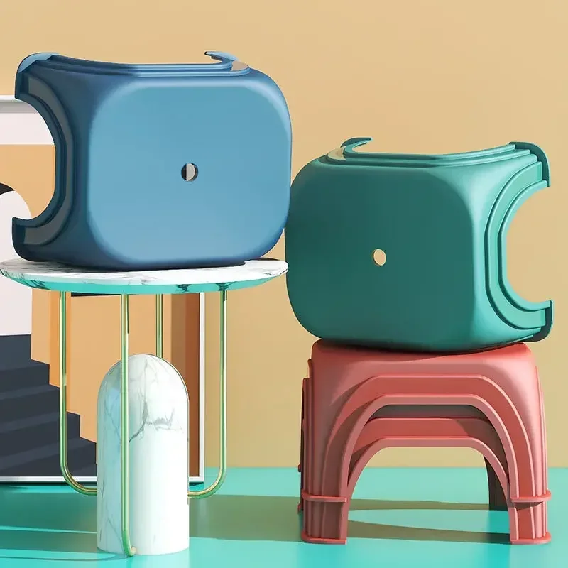 Rugged, bathroom non-slip stool, small bench low stool, children's stool, stackable  space saving furniture