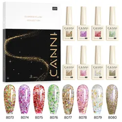 Vibrant 9ml HEMA-Free Nail Gel Polish Kit - Long-Lasting Soak-Off UV LED Gel (Jk glitter gel kit)