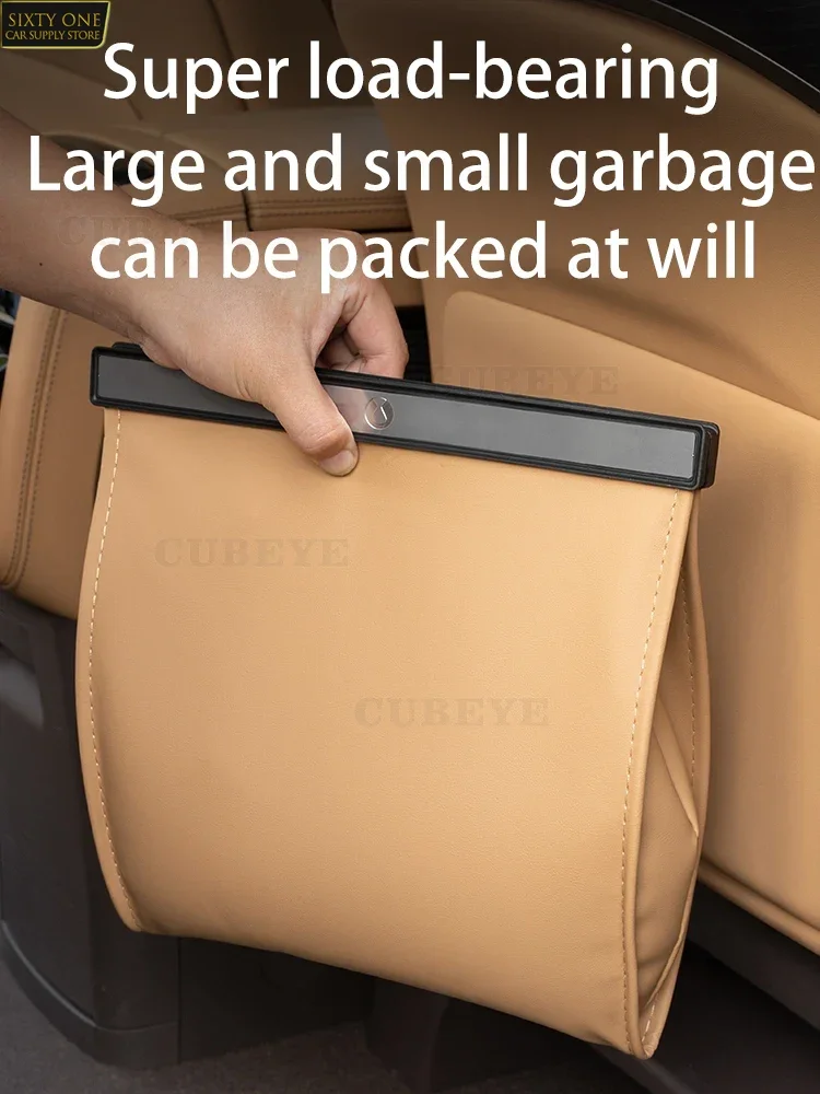Car Garbage Bag Can For DENZA D9 Rear Seat Hanging In-car Storage and Modified Accessories
