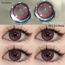 Bio - Essence Yearly Natural Green Colored Contact Lenses (Purple)