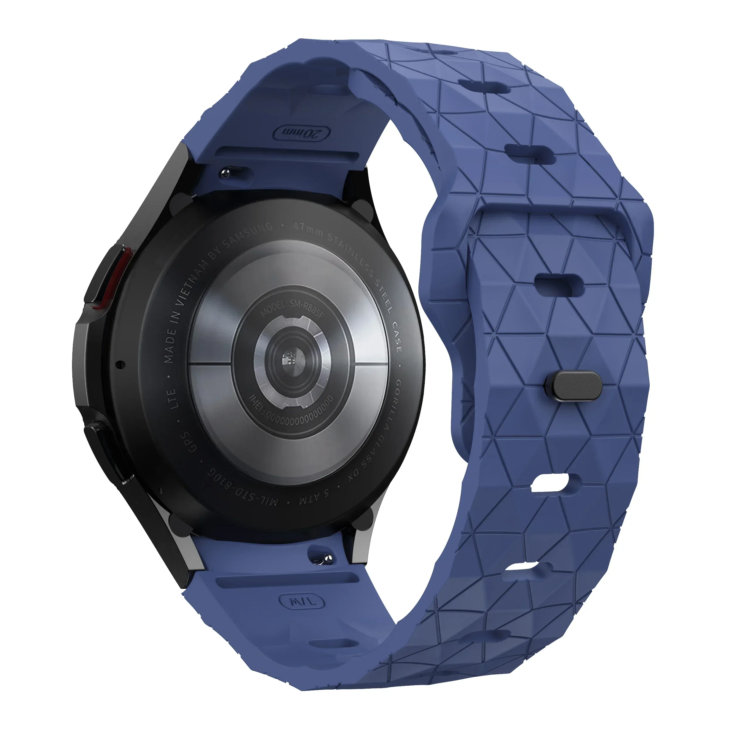 Premium Sports Silicone Smartwatch Band - Universal Fit, Multiple Sizes
