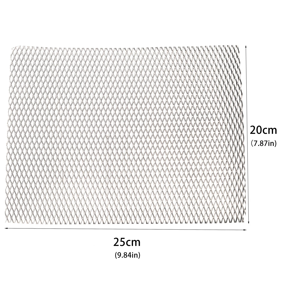 Aluminum Mesh 25x20cm Aluminum mesh small grid diamonds shaped mesh decorative screen lampblack filter Car Grill Mesh Sturdy Metal Mesh Sheets