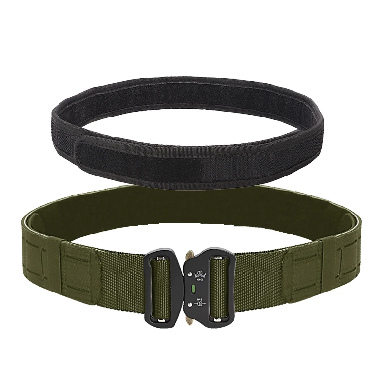 

Double layered thickened outdoor military camouflage technique belt CS field multifunctional belt