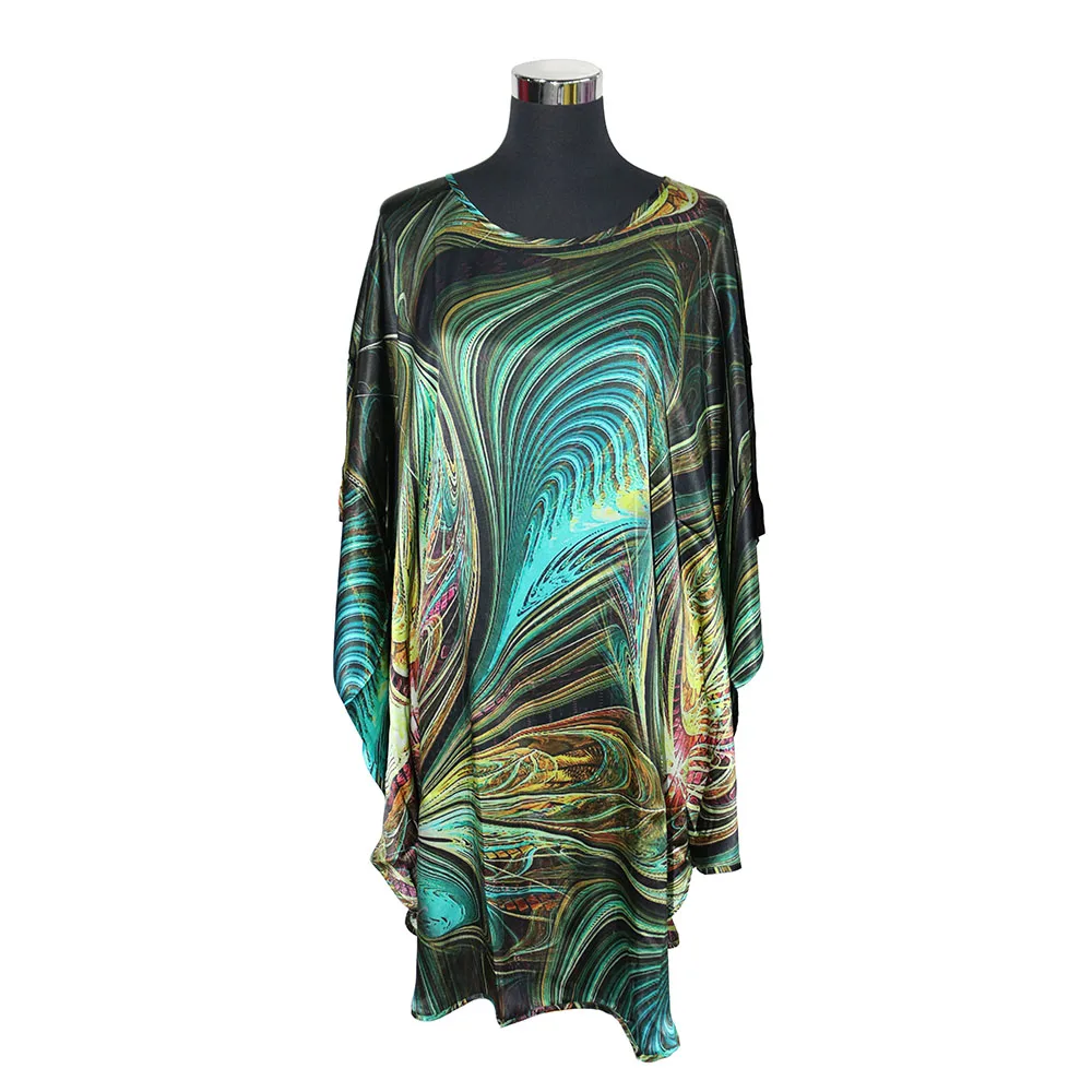 

Pure Silk Long Dress 100% Natural Silk Pajama Nightgown Long Dress New Summer Styles Women Home Dress