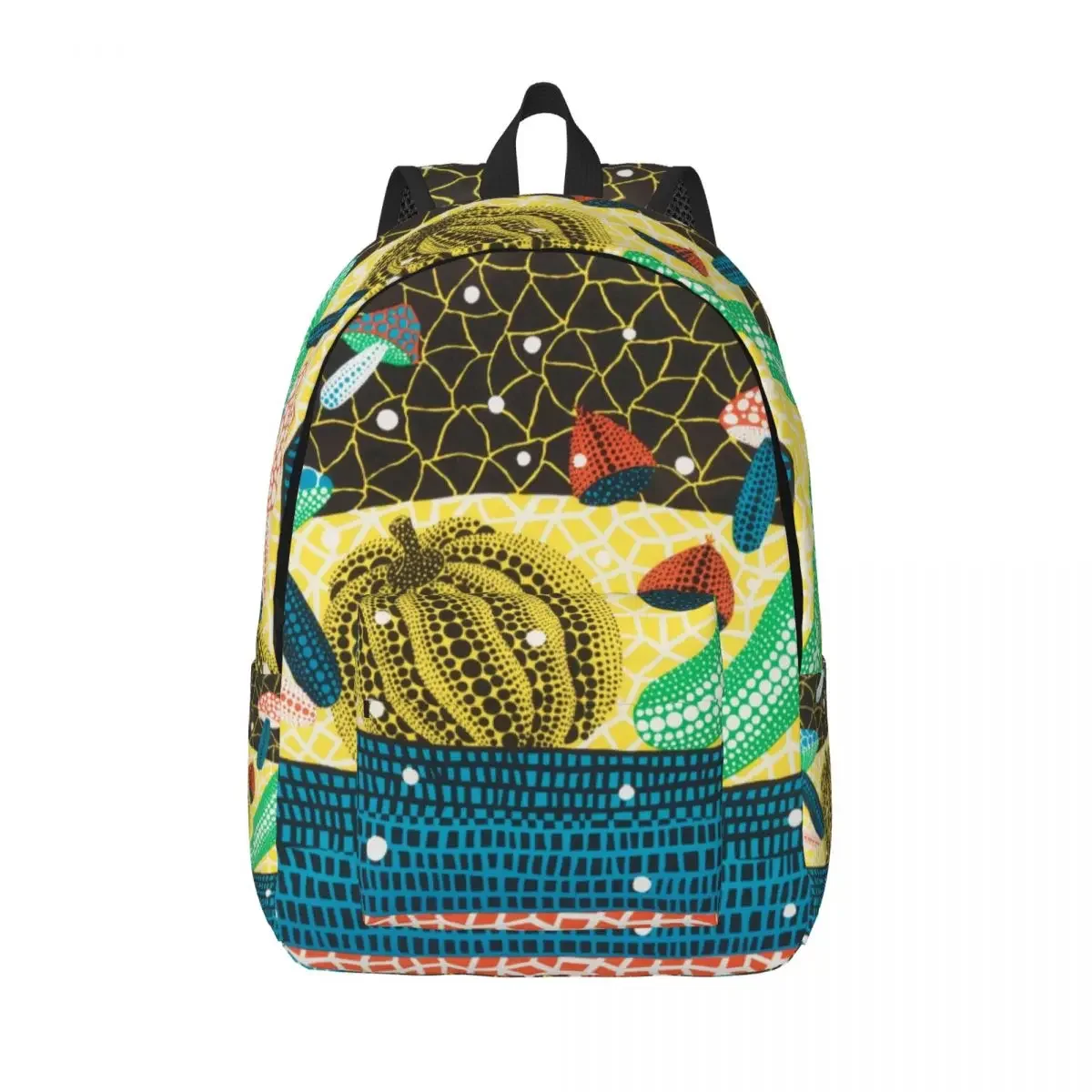 

3D Printing Abstract Art Yayoi Kusama Canvas Backpack for Boys Girls Pumpkin College School Travel Bags Men Women Bookbag