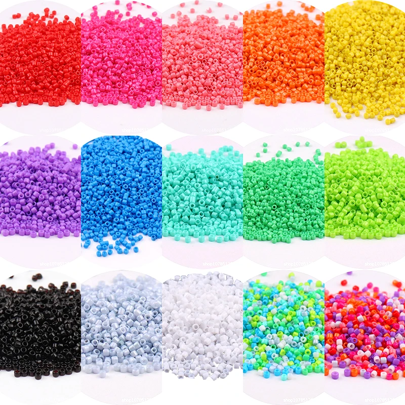 1680pcs 11/0 Delica Glass Beads 1.3x1.6mm Opaque Colors Miyuki Spacer