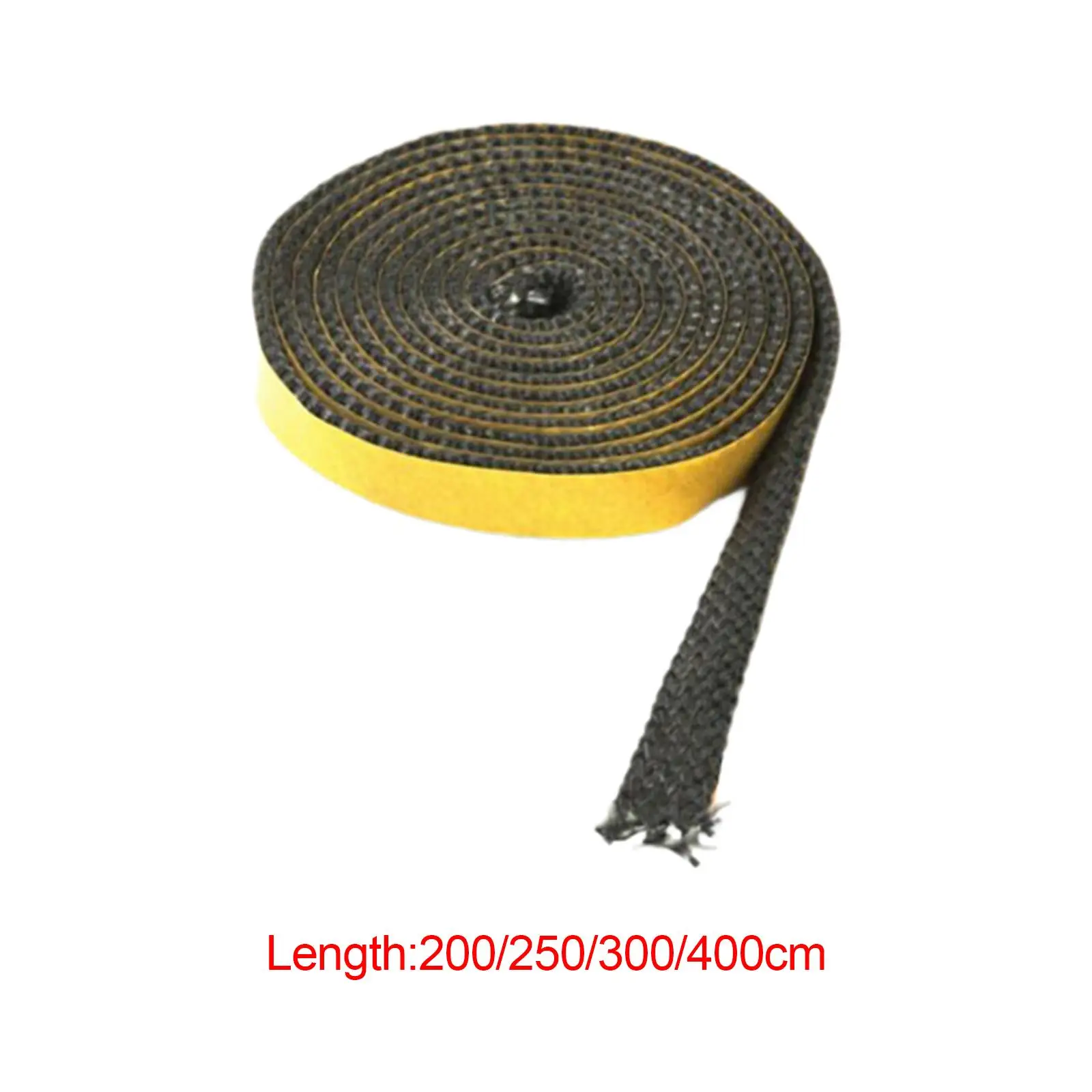 

Wood Stoves Gasket Tape Multifunction Self Adhesive Fiberglass Rope Seal Flat Stoves Rope for Oven Window Door Fireplace Glass