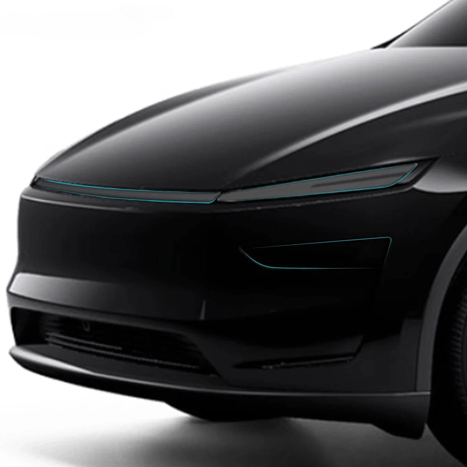 Film De Protection Pour Phares Avant Et Barre En TPU, Teinte Fumée Noire, Pour Tesla Model Y+ Juniper 2025+ - TESLARY  Irlande Tesla Shop Europe Dublin Cork Sandyford Pays-Bas Allemagne Ance