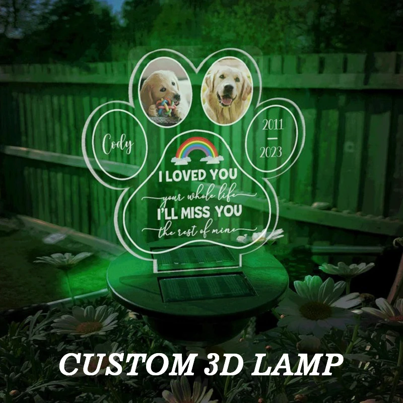 Pet Memorial Solar Night Light 1