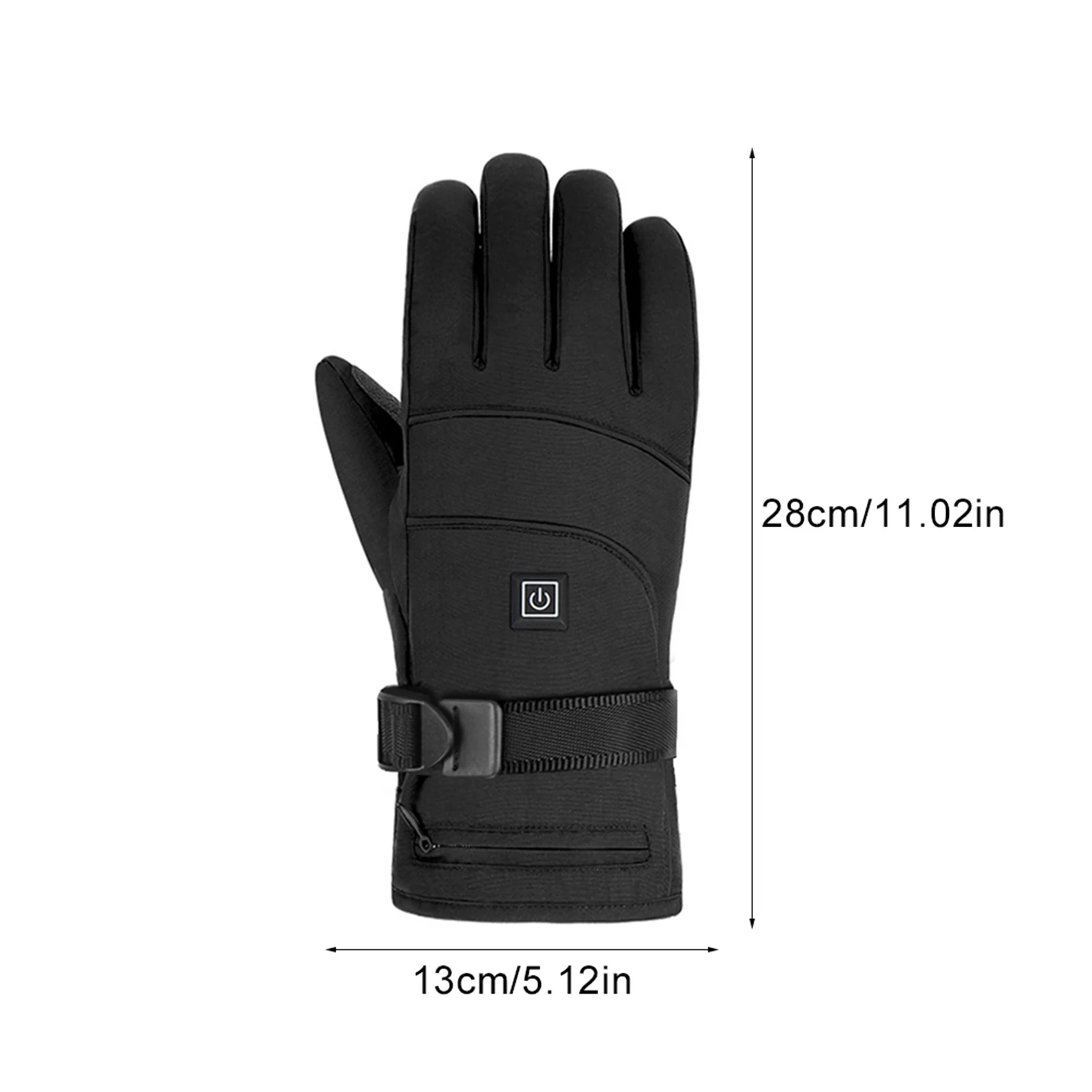 Heated Gloves 3.7V Waterproof Heated Guantes Touch Screen Battery Powered Motorbike  Hunting Fishing Skiing Cycling Gloves 6
