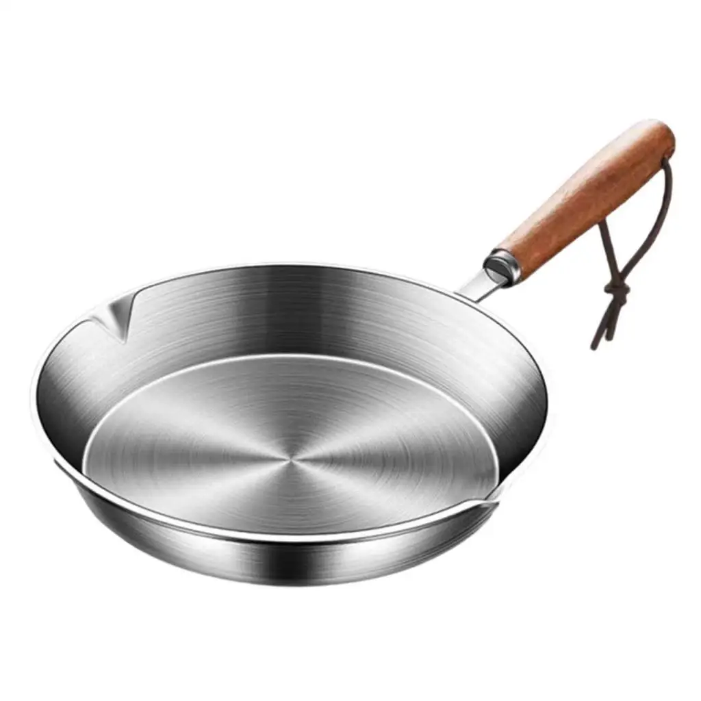 Mini Frying Pan, Porridge Pan, 16cm Round Crepe Maker, Wok for Induction Cooker,