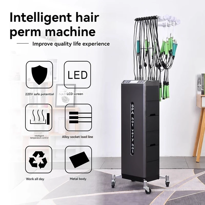 Hair Salon Intelligent Double Core Constant Temperature Digital Perm Machine Hot Ironing Machine 24V Barber
