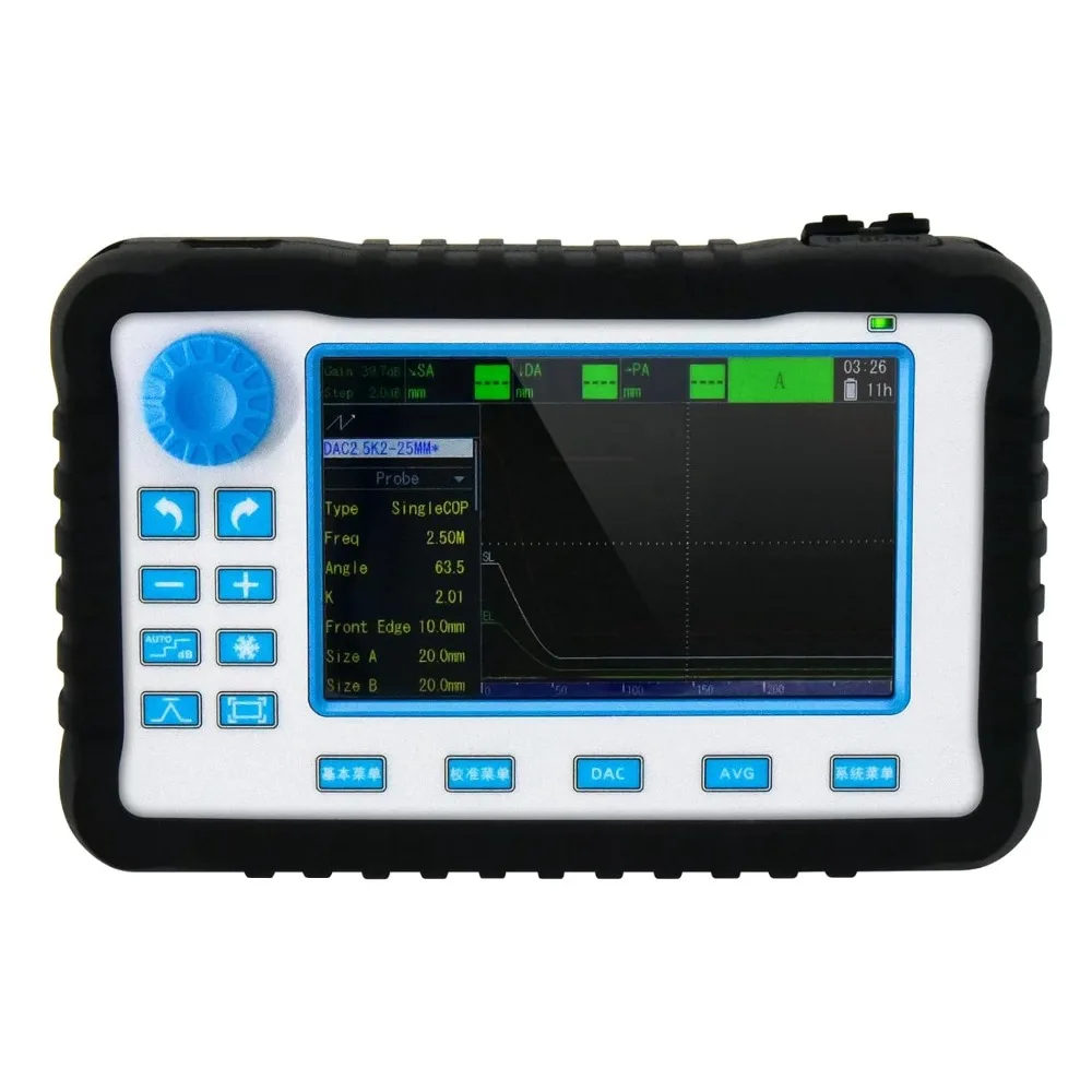 Portable Digital Ultrasonic Flaw Detector 0~10000mm Metal NDT Equipment Industry
