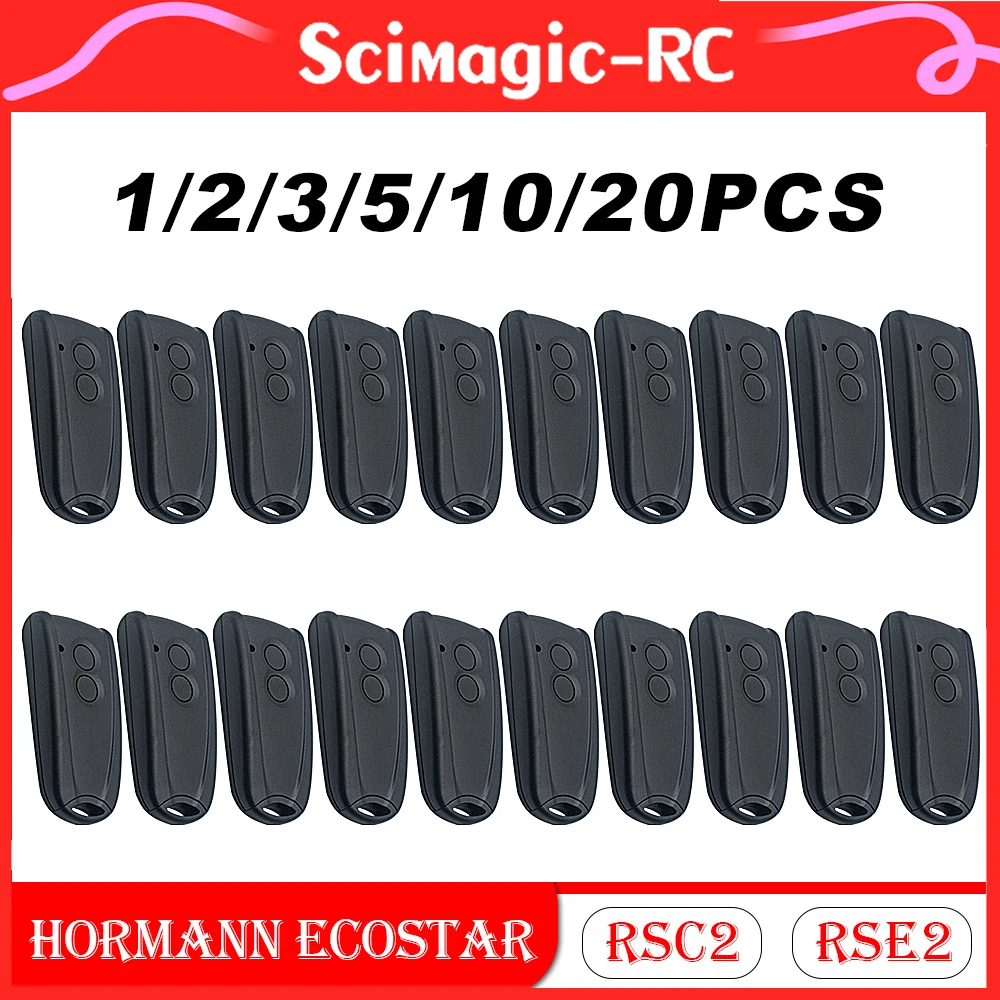 

1-20Pieces.HORMANN ECOSTAR RSE2 RSC2 433MHz Rolling Code Remote Control 433.92MHZ Garage Door Opener Free shipping