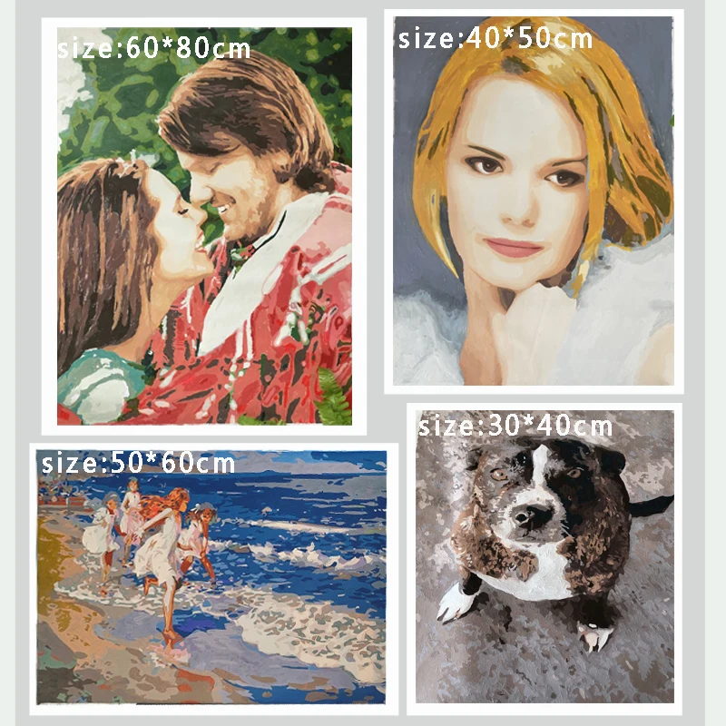 DIY Personalized photo Painting By Numbers Colored Oil For Adults