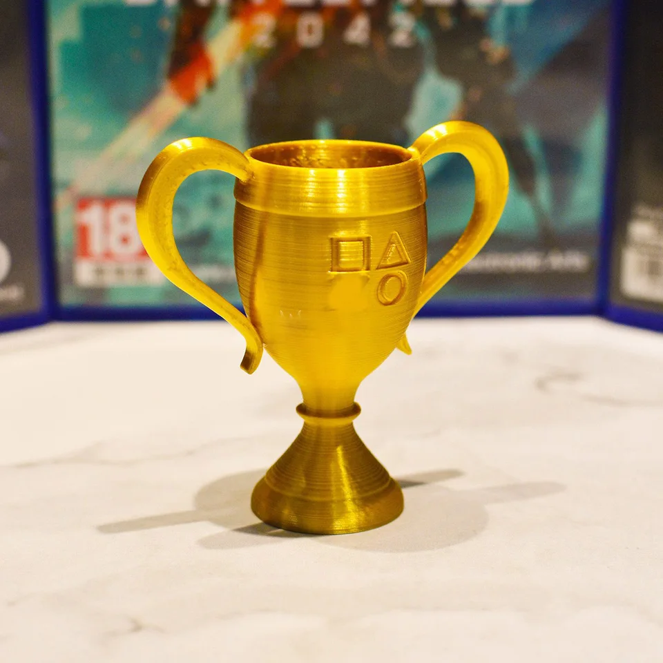 Nowy Model trofeum 3D Print platyna złoty srebrny brąz
