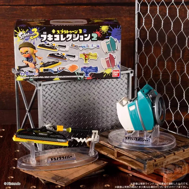 

Spot Japanese Bandai Splatoon3 Weapon Collection Model Second Bullet Snack Game Box Egg Surrounding Anime Model Action Figure Bi