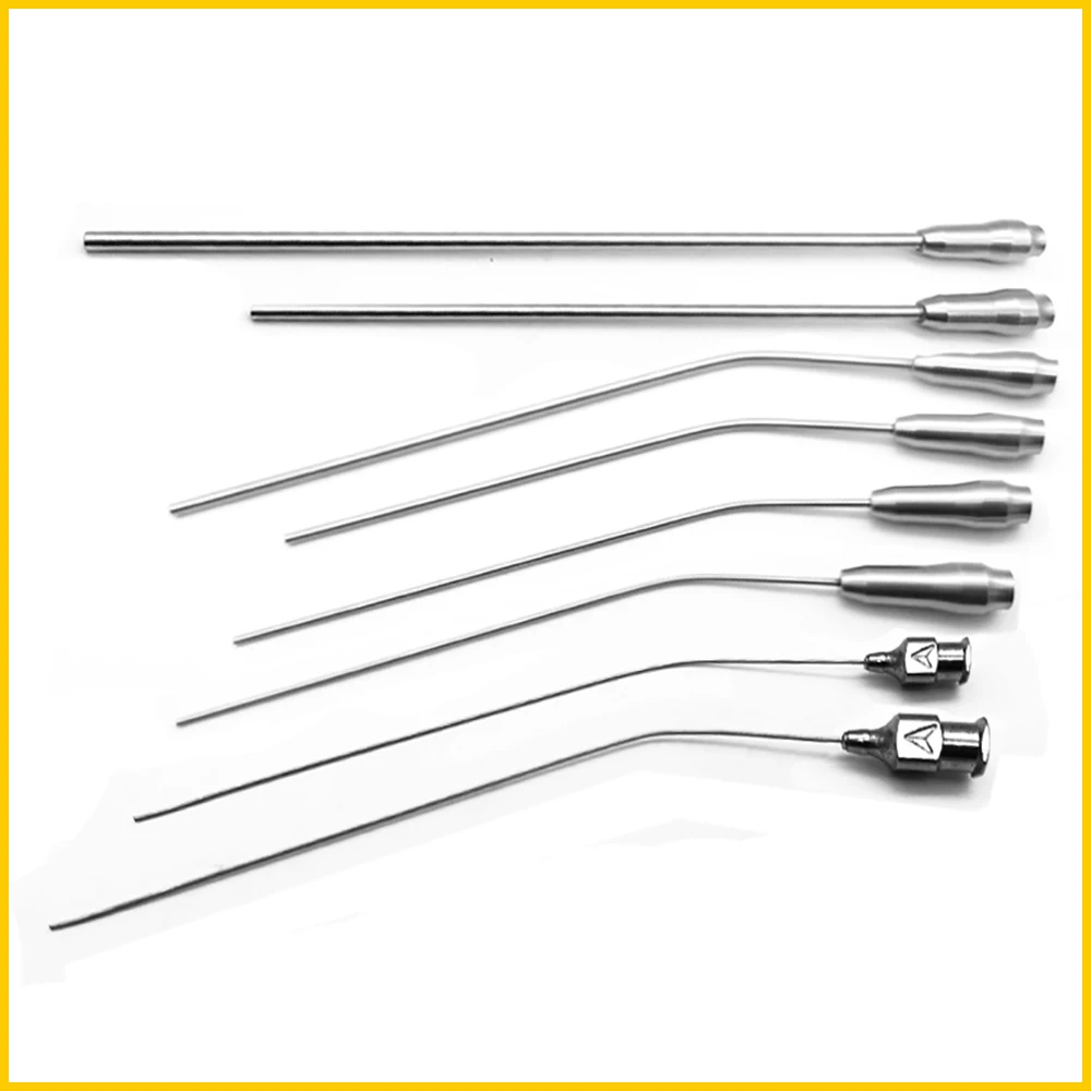 Aspirator Ear Otology Straw Tip Straight Curved Stainless Steel Animal Pet White Rat Surgery Experimental Equipment Supplies pet surgical accessories pet amniotic fluid suction device ear wax cleaning kit