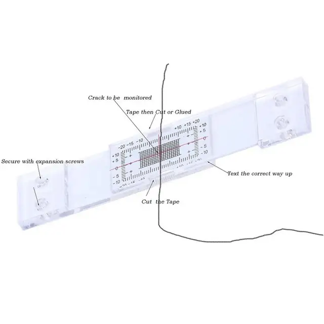 Rissmonitor, leicht zu lesen, hohe Outdoor Riss Messgerät : :  Gewerbe, Industrie & Wissenschaft