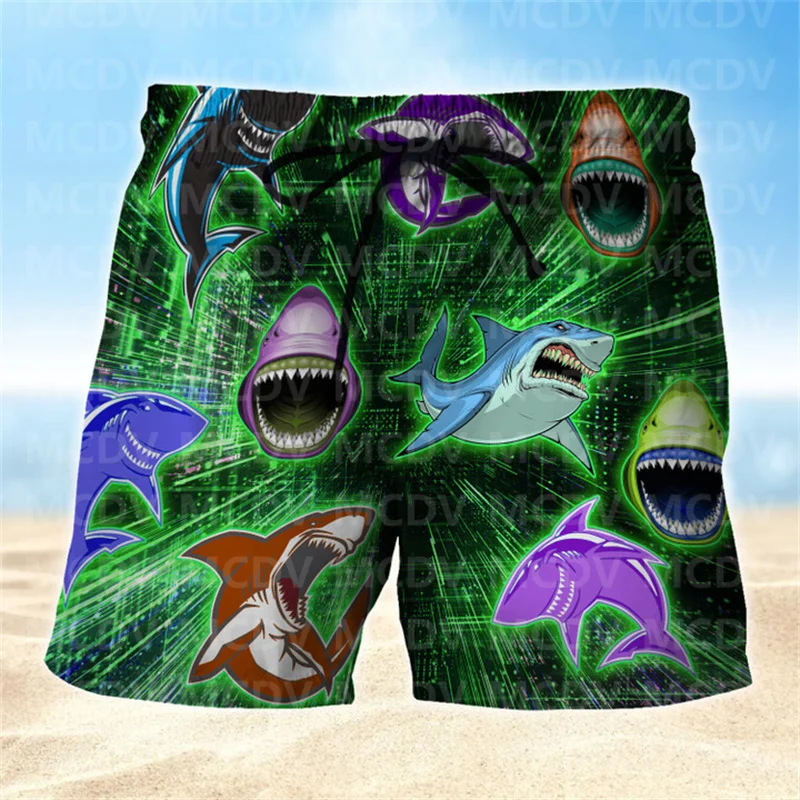 Рисунок 2 - Мужские камуфляжные пляжные шорты Ocean Shark Blue