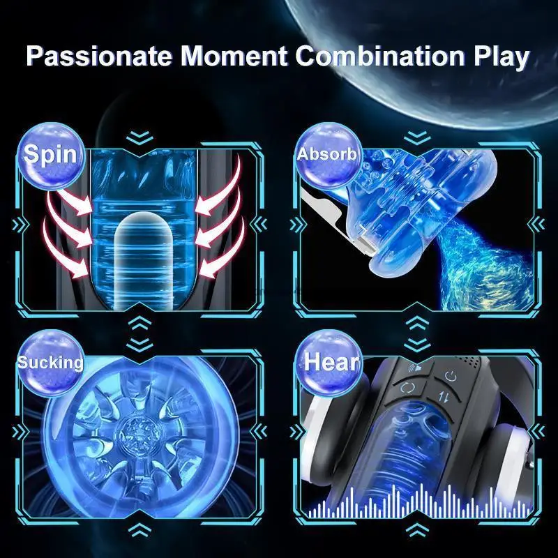 Masturbator Male Intelligent Automatic Powerful Sucking Rotating Vibrator Intelligent_voghion.com
