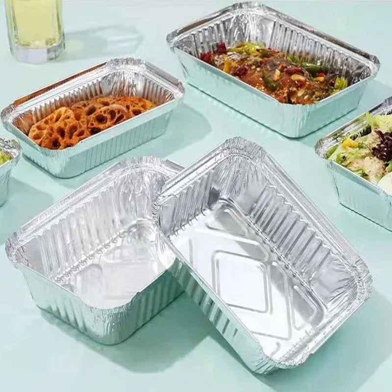 KATA Aluminum foil box Disposable lunch box 25/50pcs 400ml