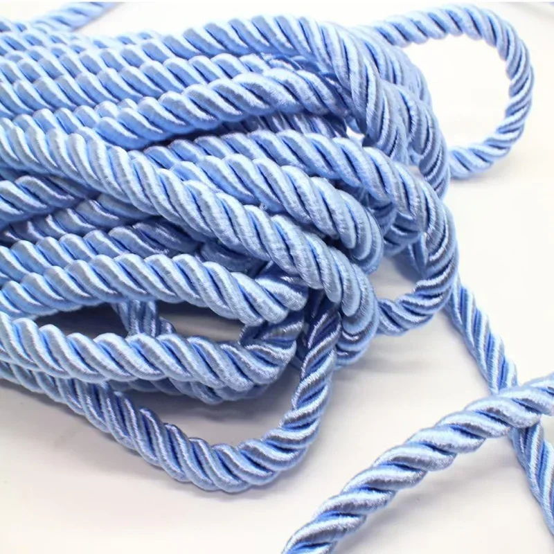 Luxurious 3-Ply Braided Silk Rope – 5mm Polyester Cord