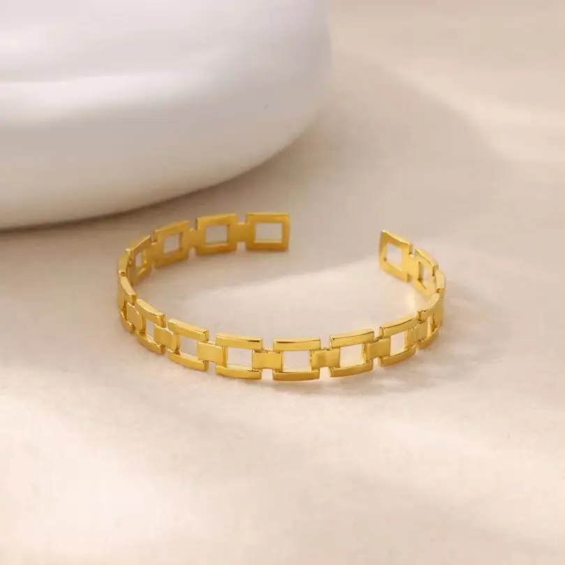 Stainless Steel Chain Bangles For Women
