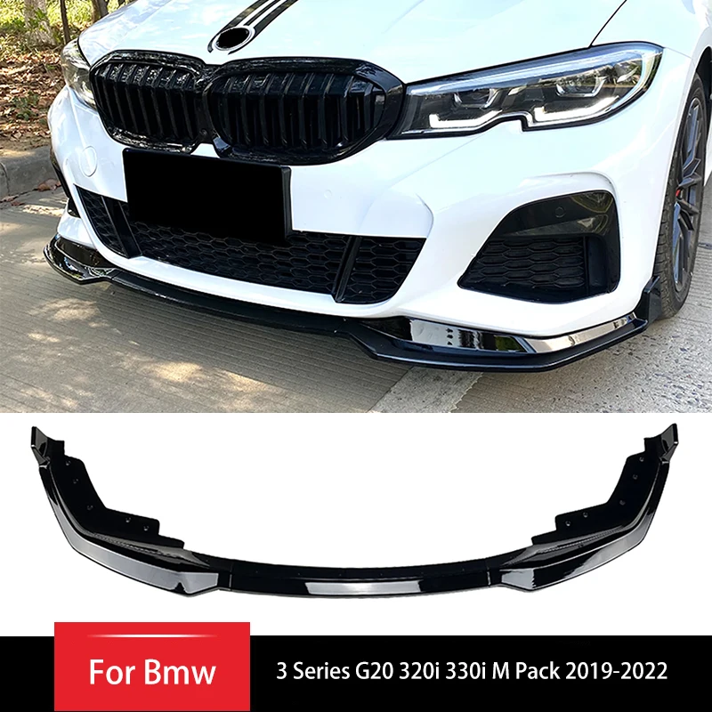 

Передний сплиттер, защита спойлера ДЛЯ BMW 3 серии G20 320i 330i M Pack 2019-2022, защита переднего бампера, автомобильная Передняя губная Лопата