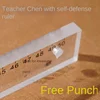 Straight Ruler Self-defense Ruler PC Endurance Board Material The Same Ruler Is Legal Portable Extra Hard Thickened 510x35x10mm 4