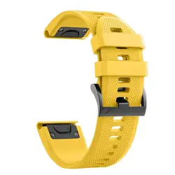 Premium Silicone Smart Watch Replacement Band - Versatile and Durable Design for 26mm MK1 MK2 MK2i (Yellow)