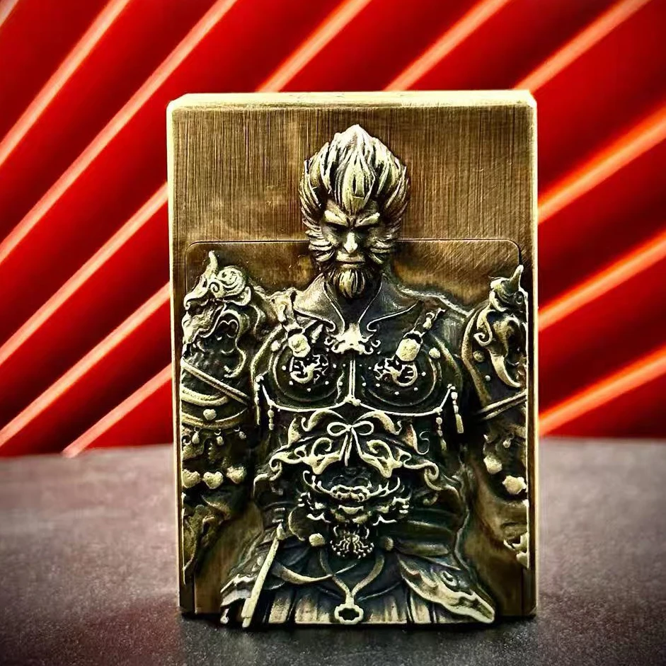 Handmade Brass Copy Antique Lighter Drawer Lighter Matchbox Drawer Design Fun Creative Personality Kerosene Gift Collect